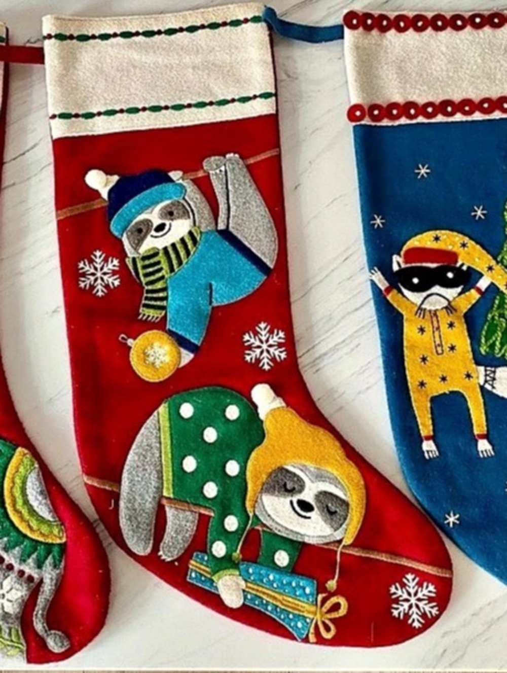 The Company Store Holiday Felt Stockings